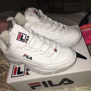 Brand new white filas